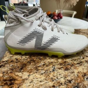 Kids White and Gray lacrosse Cleats